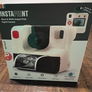 MVMT INSTAPRINT Black & White Instant Print Digital Camera
